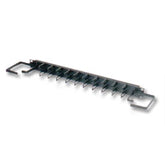 Middle Atlantic HCM-1V 1-3/4" (1 Space) Horizontal Cable Manager; Micro-Clip Style with End D-Ring